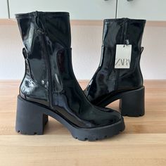 Never Worn Brand New With Tags Zara Boots Super Cute Perfect Condition Zara Boots, Zara Shoes, Zara Black, Shoes Heels Boots, Cute Shoes, Shoes Women Heels, Heeled Boots, Shoes Heels, Super Cute