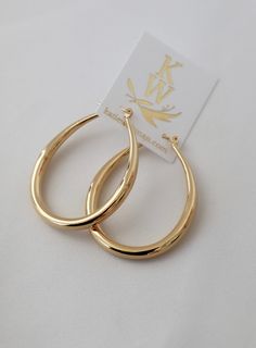 Large teadrop hoop earrings 32mm x 42mm 16kt gold plated brass SKU: E1335 Gold-tone Gold Plated Hoop Earrings, Elegant Gold-tone Plated Hoop Earrings, Luxury Gold-tone Classic Hoop Earrings, Luxury Brass Elegant Hoop Earrings, Teardrop Hoop Earrings, Gold Bangles For Women, Grace Beauty, Luxury Gold-tone Brass Hoop Earrings, Earrings Hoop