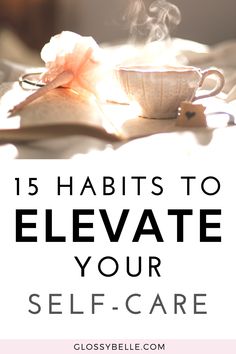 Looking to recharge, improve your happiness, reduce your anxiety and stress levels,  be as productive as possible? Here are 15 simple self-care habits  practices to incorporate into your daily life that will inspire joy and happiness every day and change your life for the better! | self-love | inspiration | motivation | how to be happy | mental health | meditation | live your best life | healthy living | personal development | self improvement | growth mindset | healthy habits | live better Morning Habits, Healthy Routine, Morning Routines