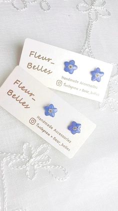 Real Forget Me Not Stud Earring, Tiny Blue Flowers Earrings, Memory Pressed Flower, Handmade Flower Sterling Silver Earrings, Gifts for Her - Etsy Flowers Earrings, Flower Handmade, Flower Bag, Tiny Stud Earrings, Handmade Flower, Flower Earrings Studs, Pressed Flower, Flower Studs, Forget Me Not