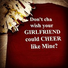 Cheer Couples, Boyfriend Shirts, Boyfriend Tshirt, Couple Things, Cheer Shirts