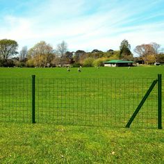 This set euro fence can be used as ordinary fencing, decoration or protection for poultry, puppies or facilities in garden, industry, farm, transport, etc. The PVC coated wire offers good resistance to weather and UV radiation, thus ensuring a long term use. The euro fence set is easy and quick to install. The PVC coated eurofence comes complete with posts, and installation accessories including post caps, wire holders and screws. Material: Steel wire, PVC coated Fence length: 82 ft Fence height: 3.9 ft Mesh size: 3" x 2.5" Wire diameter: 0.07" / 0.09" (0.07" steel wire, 0.09" PVC coated) Post diameter: 1.3" Straight post height: 5.7 ft Strive post height: 5.7 ft Wire Mesh Fence, Ground Spikes, Mesh Fencing, Wood Gate, Garden Privacy, Post Cap, Wire Fence, Metal Fence, Chain Link Fence