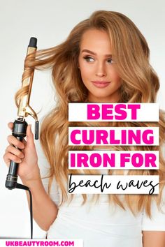 Best Curling Iron for Beach Waves Beach Waves With Curling Iron, Curling Iron For Beach Waves, Curling Iron For Long Hair, Best Curling Wand, Curling Iron Short Hair, Waves With Curling Iron