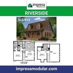 the riverside floor plan is shown in this image