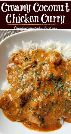 this creamy coconut chicken curry is an easy and delicious dinner