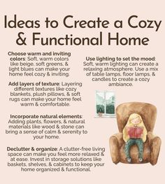 a poster with instructions on how to create a cozy and functional chair for your home