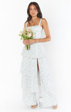 Check out Lady Corset Dress. Get $10 off + free shipping with Club Mumu. Lady Corset Dress, Brunch Prom Dress, Easter Prom Dress, Blue Floral Formal Dress, Preppy Prom Dresses, Floral Long Dresses, Brunch Dresses, Garden Wedding Dress Guest, Floral Print Chiffon Maxi Dress