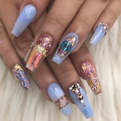 These look fairytale inspired 3d Nail Designs, Nail Designs Ideas, Nail Candy, Beautiful Nail Designs, Nail Polishes