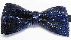 Beautiful pre-tied and adjustable double tiered banded bow tie Crystal Beaded Will adjust from 13" through 20" neck. Bow dimensions 2.5" x 4.5". Fancy Sapphire, Holiday Attire, Pre Tied Bow Tie, Neck Bow, Wedding Ties, Mens Bow Ties, Mens Neck Ties, Sapphire Blue, Ties Mens