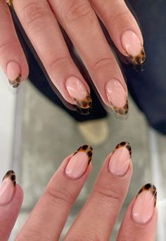 Pink Nail Ideas, Euphoria Nails, Bad Nails, Nails For Fall, Nails Collection, Cheetah Nails, Cute Nails For Fall, Grunge Nails, French Tip Acrylic Nails