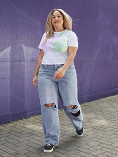 Plus Size Street Style Edgy, Plus Size Street Wear, Midsize Body Outfits, Mas Outfits, Midsize Winter, Loose Jeans Outfit, Edgy Plus Size Fashion, Chubby Style, Slay The Day