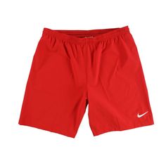 All Products We Sell By Nike Brand Are Guaranteed Authentic! Our Long Term Relationships With Many Of The Top Brands And Suppliers In The Industry, Enable Us To Offer Brand Name And Designer Products At Discount Prices! Condition: New Brand: Nike Style Number: Cw3857 Category: Athletic Shorts Style: Workout Country Of Manufacture: Thailand Gender: Mens Fastening: Drawstring-Waist Material: 85% Polyester 15% Spandex Features: Drawstring(S) Pattern: 2-Tone Season: All Seasons Density: Light Weight Red Nike Activewear For Gym, Red Training Shorts With Elastic Waistband, Nike University Red Sports Shorts, Red Nike Gym Bottoms, Casual Red Go-dry Shorts, Nike Red Moisture-wicking Bottoms, Red Nike Athletic Shorts, Red Go-dry Athletic Shorts, Red Casual Athletic Shorts For Training