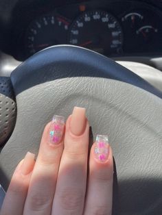 Me las quiero poner Bad Nails, Gel Nails French, Manicure Nail Designs, Light Pink Nails, Punk Nails, Romantic Nails, Summery Nails