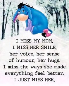 an image of winnie the pooh saying i miss my mom