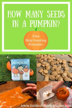 how many seeds in a pumpkin? - free printables for kids to make