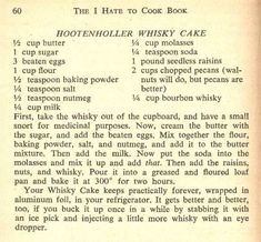 an old recipe book with instructions on how to make a hottie whisk cake