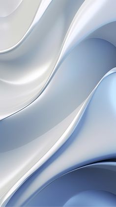 an abstract blue and white background with wavy lines