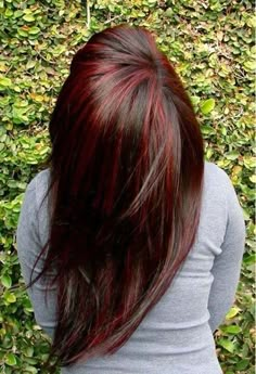 Red highlights in brown hair Hair Highlights And Lowlights, Fall Hair Color Trends, Red Highlights, Fall Hair Color, Hair Color Trends, Great Hair, Hair Skin