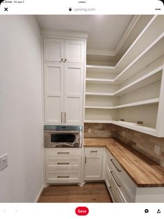 the kitchen is clean and ready to be used as a storage area for other items