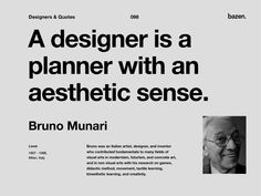 an ad for the designer is shown in black and white