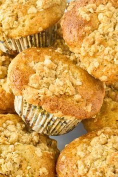 some muffins that are sitting on a plate