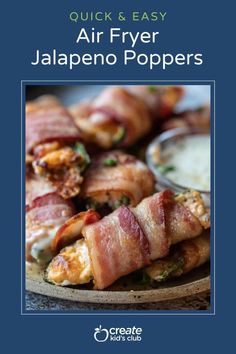 the cover of quick and easy air fryer jalapeno poppers