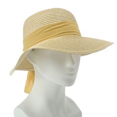 This Muse Royale sunhat in a tan and gold color palette will be a great add to your wardrobe this season. It features a removable chiffon band that allows you to change up your look and a brim that will help shade your eyes from the sun. Lightweight and easy to pack this hat is sure to be a new favorite this upcoming season. Gold Straw Hat With Curved Brim For Vacation, Gold Curved Brim Straw Hat For Vacation, Lightweight Solid Color Sun Hat For Summer, Lightweight Solid Color Summer Sun Hat, Lightweight Vacation Hats For Spring, Lightweight Spring Vacation Hat, Chic Sun Hat With Uv Protection, Chic Beige Sun Hat For Beach Season, Chic Adjustable Sun Hat For Vacation