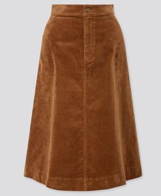 Uniqlo Women Outfit, Corduroy Midi Skirt, Warm Skirts, Hot Skirts, Dress Up Jeans, Skirts Midi High Waisted, Uniqlo Women, Corduroy Skirt