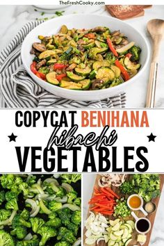 broccoli, carrots, zucchini and other vegetables with text overlay