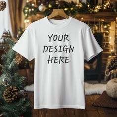 Hi there! 👋 Transform the presentation of your designs with our high-quality Christmas tshirt mockup,  specially designed for demanding creators and online entrepreneurs. Whether you are a graphic designer, seller of personalized Christmas tee shirt, or an online store owner, our Christmas mockups will allow you to showcase your creations in the best light. Product Features: - High Quality: Our Christmas mockups are meticulously crafted to offer a realistic and attractive representation of your Gift Crew Neck T-shirt With Sublimation Print, Sublimation Print Crew Neck T-shirt For Gift, Crew Neck T-shirt With Sublimation Print As Gift, Customizable Crew Neck Christmas T-shirt, Christmas Custom Print Short Sleeve T-shirt, Christmas Short Sleeve T-shirt With Custom Print, Gift Crew Neck T-shirt With Custom Print, Tee Shirt Mockup, Christmas Tee Shirts