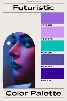 the color palette for this poster is purple and blue