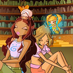 winx season three aisha & flora ´ˎ˗ Aisha And Flora, Winx Club Aisha, Aisha Winx Club, Winx Core, Winks Club, Winx Aesthetic, Las Winx, Klub Winx, Fairy Friends