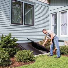 Durable and long lasting, constructed of EPDM Rubber. Easy to install. Easily trimmable and may fit older basement door models.. Bilco Black EPDM Rubber Header Weather Strip - Durable & Easy to Install - Fits Older Basement Door Models - 1-in x 1-in x 96 | 0BDAX0291 Egress Window Well, Bilco Doors, Basement Door, Basement Doors, Old Basement, Egress Window, Window Well, Polyester Resin, Pool Supplies