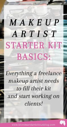 Makeup Artist Starter Kit, Makeup Artist Kit Organization, Freelance Makeup Artist Business, Freelance Makeup Artist Kit, Makeup Artist Resume, Makeup Artist Kit Essentials, Business Makeup, Make Up Kits, Makeup Kit Essentials