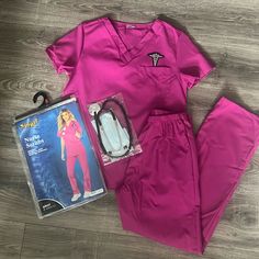 New Costume Never Used Spirit Halloween , Nurse, Scrubs Outfit Includes Shirt, Pants, Mask, Name, Tag, Stethoscope Size Adult Extra Small , 0-2 In Excellent New Condition Pink Nurse Costume, Pink Nursing Scrubs, Spirit Costume, Scrubs Outfit, Halloween Nurse, Scrubs Nursing, Adult Costumes, Spirit Halloween, Kids Costumes