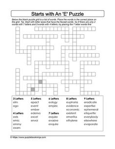 the crossword puzzle worksheet