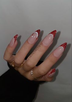 Christmas Nails Ideas, Winter Nail Art Designs, Santa Nails, Red Christmas Nails, October Nails, Nagel Tips, Christmas Nails Easy, Cute Christmas Nails