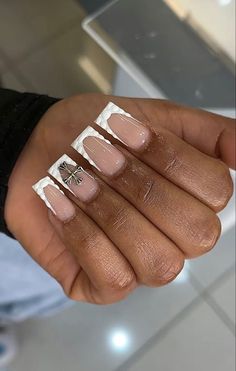 Crocodile French Tips, Croc Nails, White Crocodile, Drip Nails, Colored Acrylic Nails, Girly Acrylic Nails, French Tip Acrylic Nails, Vibrant Nails