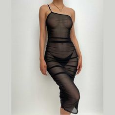 Please refer to our sizing chart for a guideline when choosing a size. 5 business days order processing time. 90% polyester 10% spandex. Party Outfits Summer, Waistcoat Sweater, Solid Dress Casual, Vacay Vibes, Summer Party Outfit, Transparent Dress, Long Sleeve Dress Formal, Cotton Linen Dresses, Ruched Midi Dress