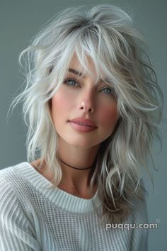 Shag Hair Styles For Fine Hair, Mid Length Shag, Mullet Haircuts, Hai Styles, Shaggy Layers, Dark Ombre, Modern Shag, Best Hairstyles For Women