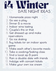 a printable winter date night ideas list