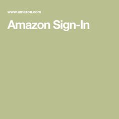 the amazon sign - in logo is shown on an apple green background with white lettering