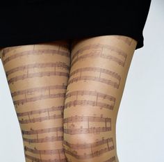 Musical Notes TightsTransparent Tattoo TightsMusic by colinedesign Transparent Tattoo, Funky Tights, Tattoo Tights, Musical Note, Womens Leggings, Choir, Music Notes, Orchestra