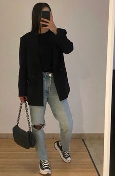 Outfits Con Zapatillas Converse, Converse Run Star Hike Outfit, Fashionable Work Outfit, Zara Outfit, Outfits With Converse