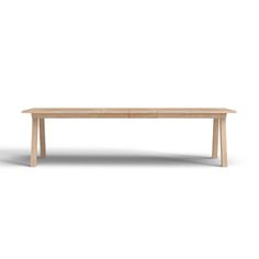 a wooden table on a white background