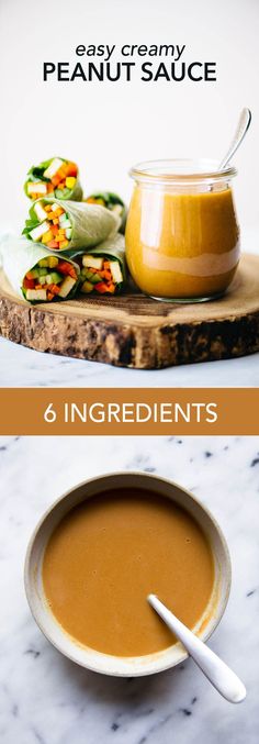 four ingredients to make peanut sauce for soup