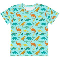 2T-7 Kids Dinosaur Tee - Star Point Horsemanship Dinosaur Tshirt, Dinosaur Tee, Dinosaur Kids, Sport Shirt, Colorful Design, Kid Tees, The Cross, Sports Shirts, The Whole