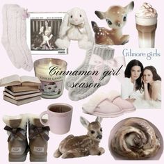 a collage of various items including shoes, mugs and pictures