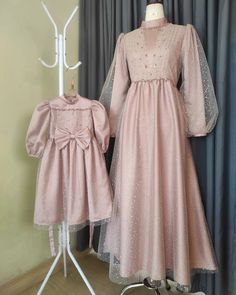 Dress Ibu Hamil Muslim, Dress Anak Muslim, Dress Brokat Anak, Dress Brukat Anak, Mother Daughter Outfits