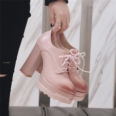 Customized Product. Ship In 4-10 DaysFabric Material: PuColor: Pink. Beige. Brown. BlackPlatform Height: 3cm/1.18"Heel Height: 11cm/4.33" Chic Chunky Platform Lace-up Heels, Chunky Platform High Heel For Office, Pink Round Toe Heels For Fall, Fall Pink Round Toe Heels, Trendy Chunky Platform Lace-up Heels, Trendy Lace-up Chunky Platform Heels, Trendy Ankle-high Heels For Office, Chunky Platform Heels For Office In Spring, Lace-up Stacked Heel Office Heels